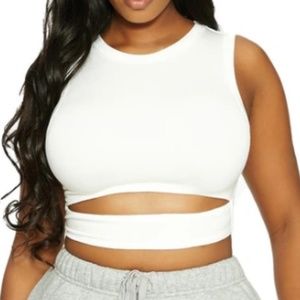 Naked Wardrobe x Lori Harvey Front Cutout Tank